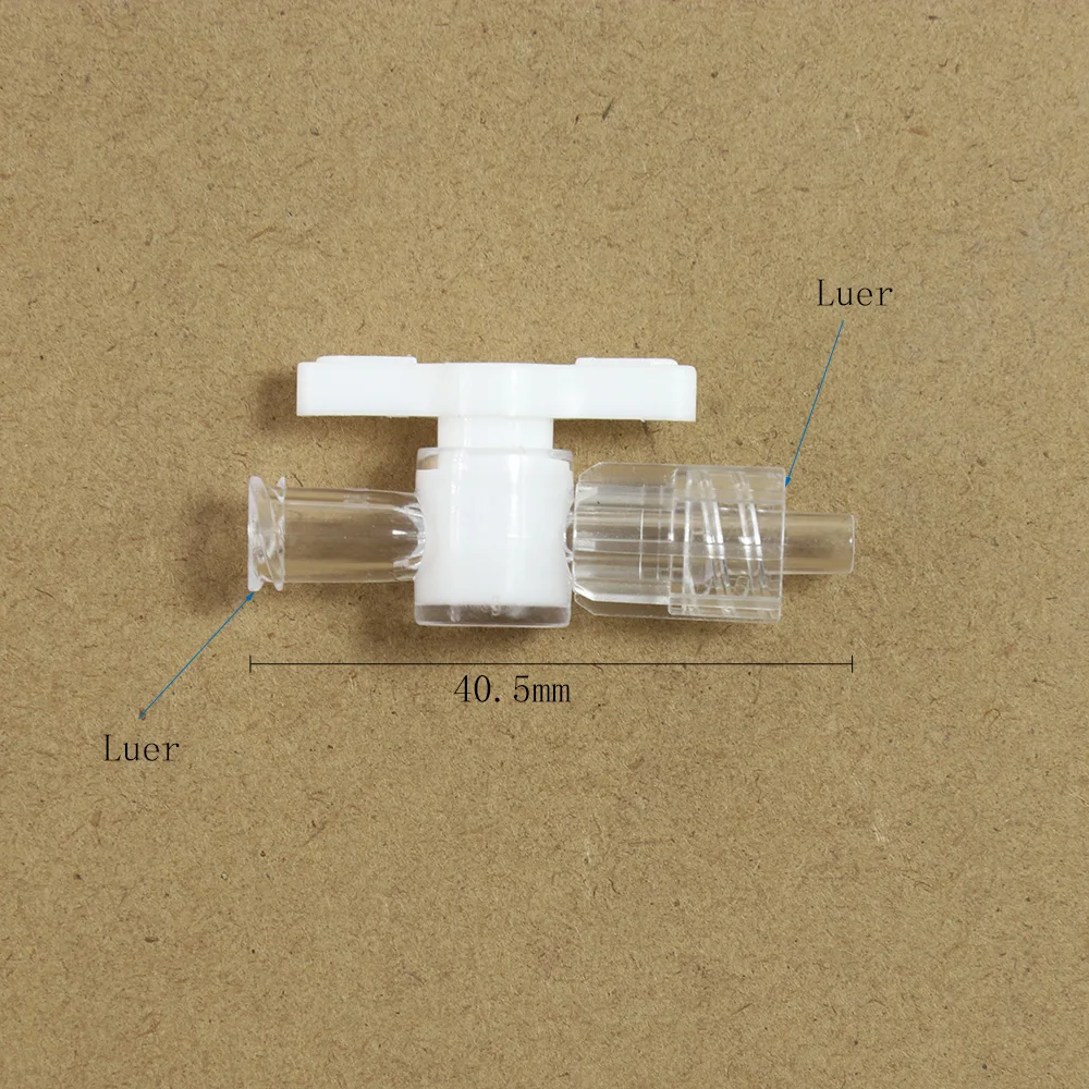 Zawór dwudrogowy Luer Joint Plastikowy przełącznik dozujący Obrotowy zawór powietrza Baota Connected