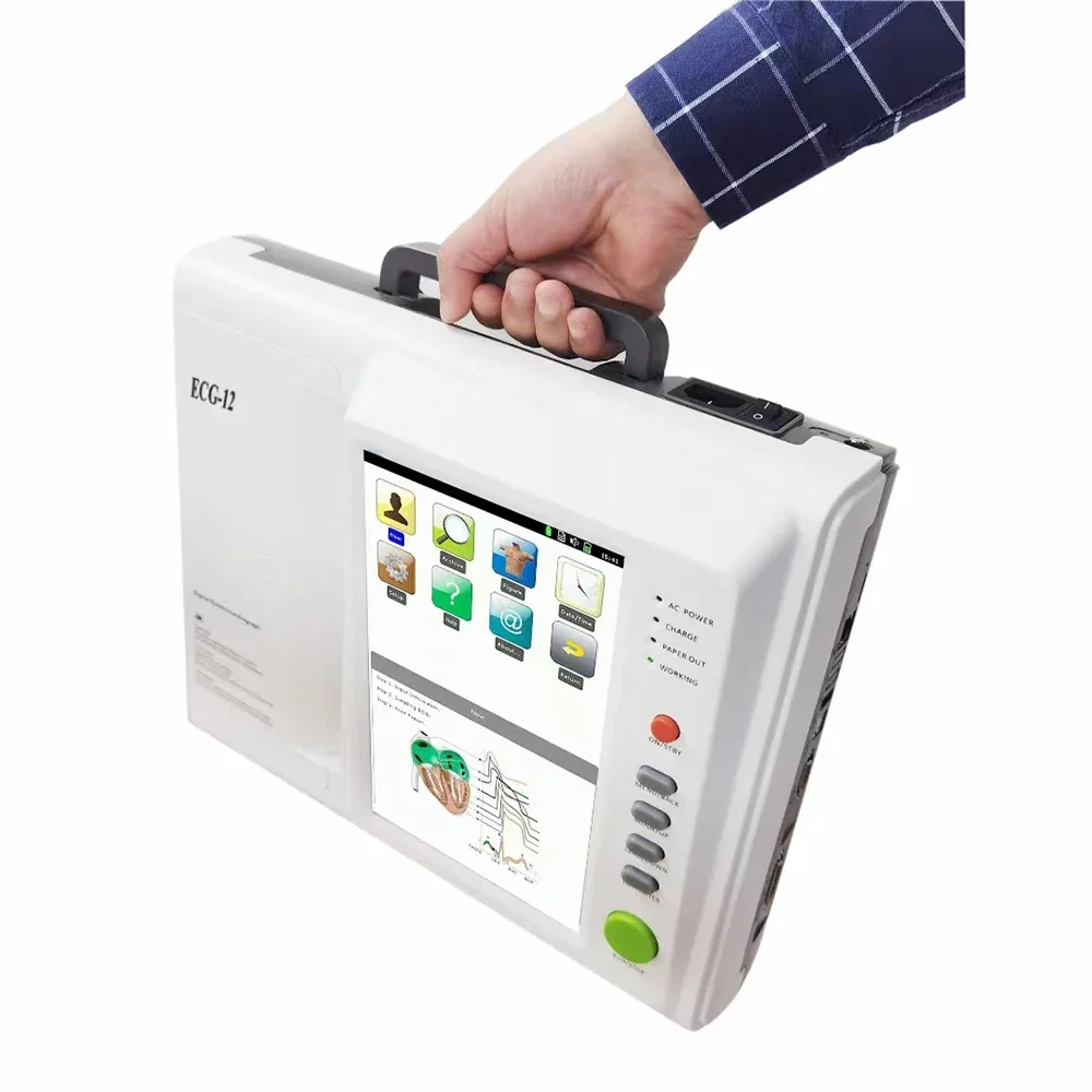 

perfect 2025CE Portable Electrocardiogram Machine Veterinary human Equine Diagnostics