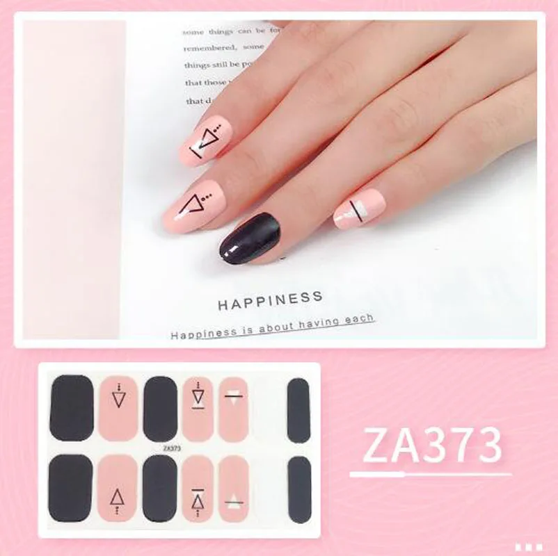 Autocollant pour Nail Art, couverture complète, patchs pour ongles, outils de manucure pour Salon de manucure, enveloppes coulissantes, décalcomanies à pression, DIY bricolage