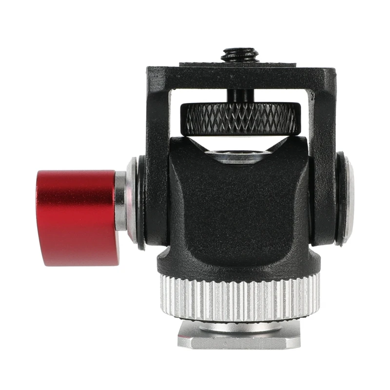 Mini Monitor Mount Tripod Head Cold Shoe Adapter Aluminum Alloy 1/4 Inch Screw For Flash Microphone LED Fill Light Lamp-A22K