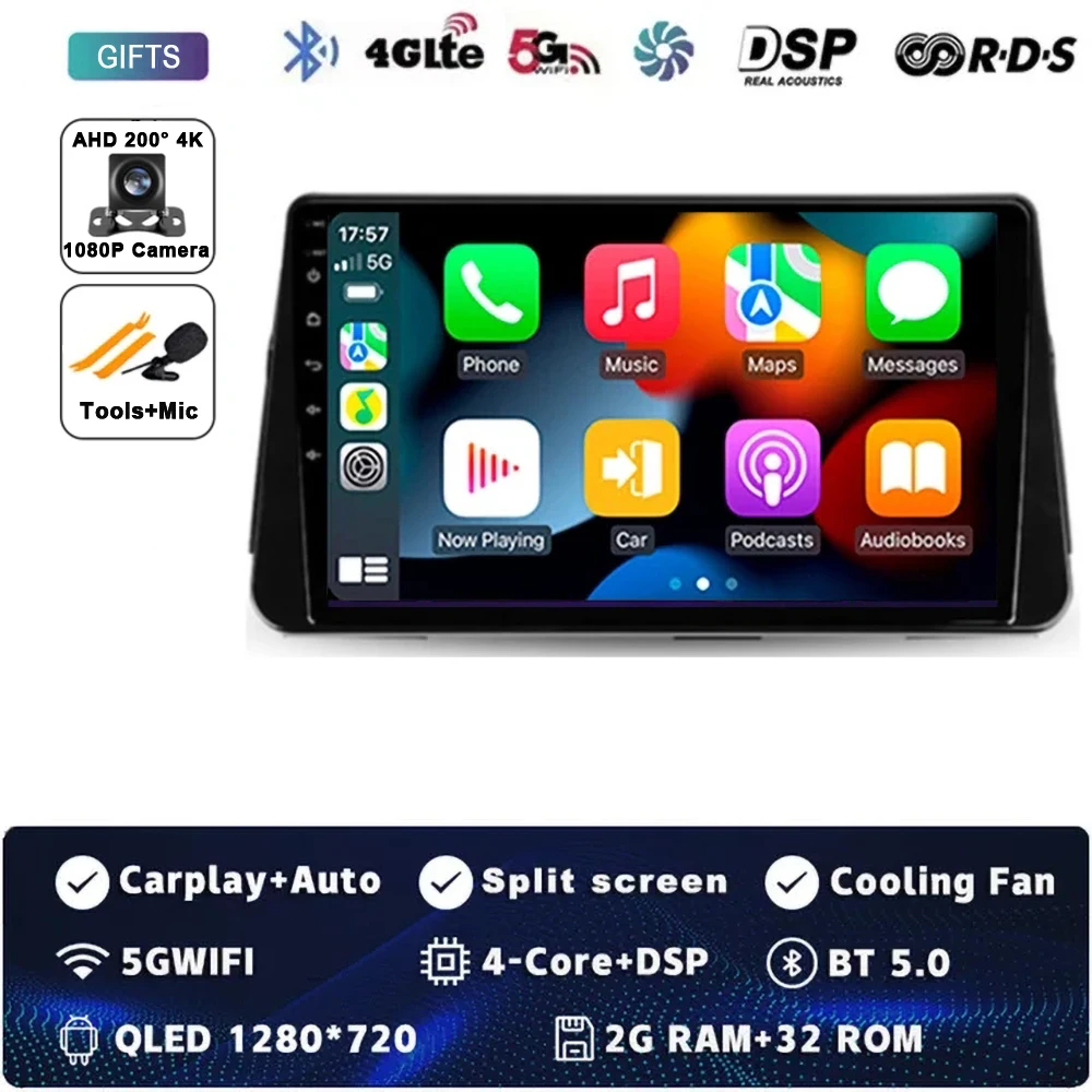 Android 15 Carplay Auto Voor NISSAN MICRA KICKS 2017 2018 2019 Autoradio Multimedia Video Player Navigatie GPS Geen 2Din 2 Din 4G