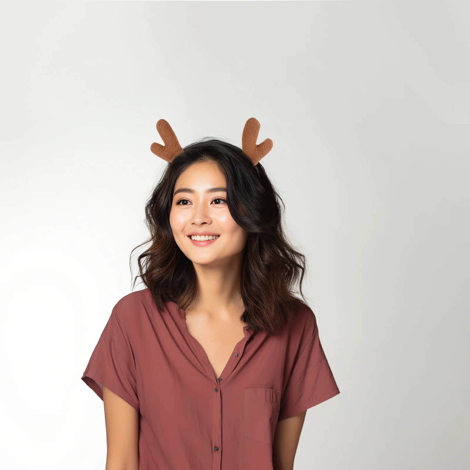 

3Pcs Christmas Headwear Antler Hair Ornament for Holiday Party Women Girls Xmas Hair Accessories Deer Headband Festival Decor