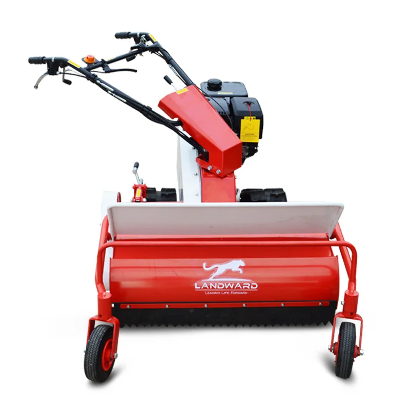 

Hot sales hand push gasoline grass crusher equipped with a manganese steel blade adjustable handrail lawn mowe 0860LD Customized