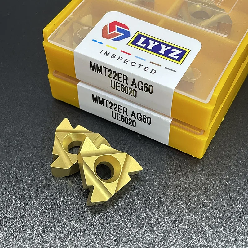 10PCS MMT22ER AG60 VP15TF/US735 MMT22IR AG60 VP15TF/US735คาร์ไบด์หมุนเครื่องมือเครื่องกลึง CNC เครื่องมือเกลียวใบมีด