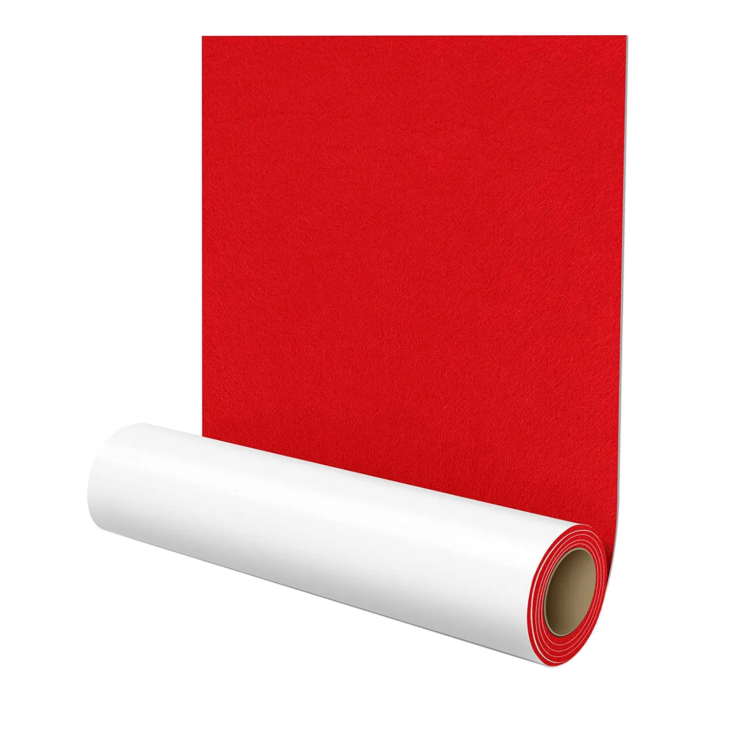 ABZF 2026 Self-Adhesive Felt Gliders,40 x 150 cm,Self-Adhesive Felt Pads, Furniture Gliders, Multi-Purpose Adhesive Mat Tape Red