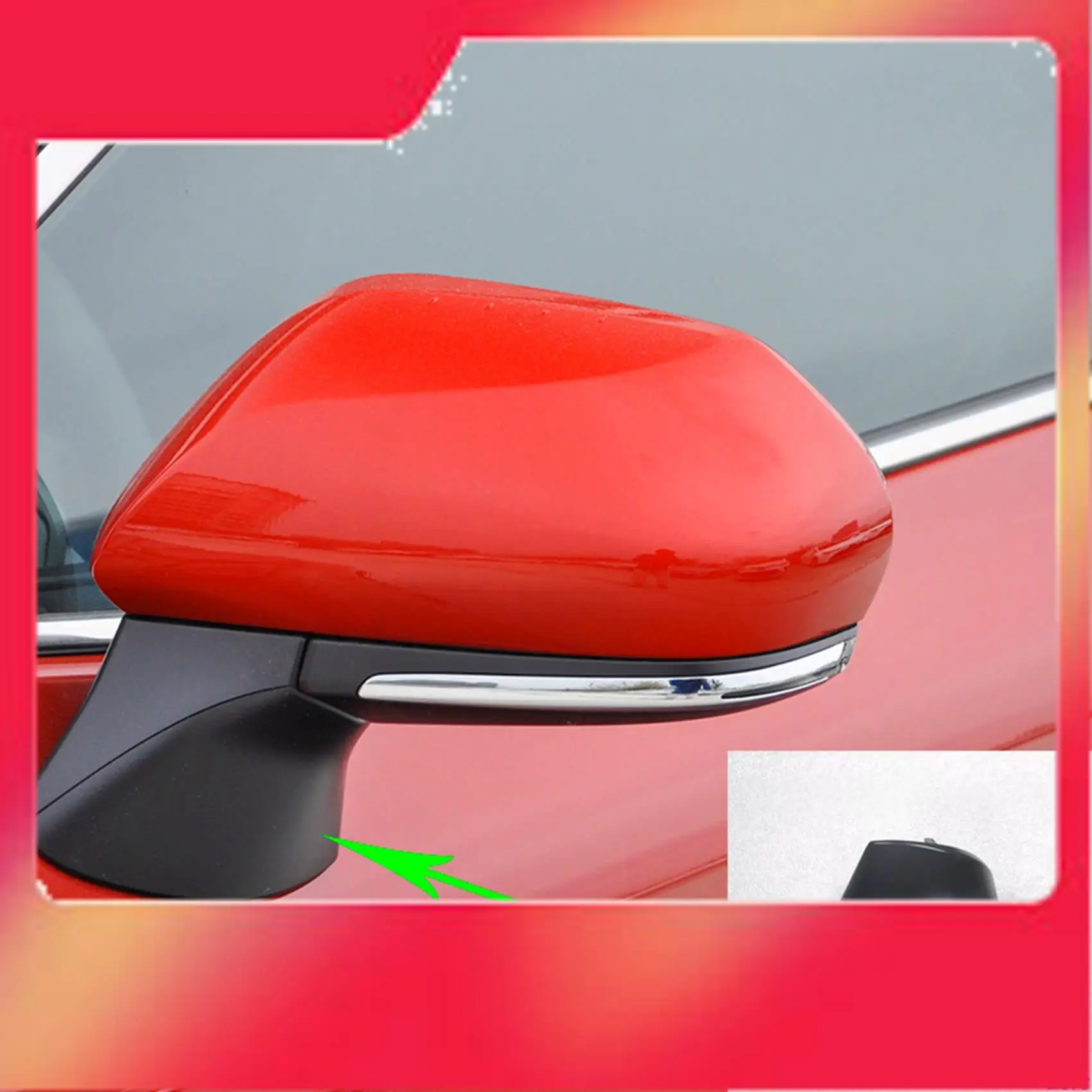 

1 Pair Rearview Mirror Base Cover Rearview Mirror Triangle Base Cover For Toyota For CAMRY 70 LE 2018-2022-M54K
