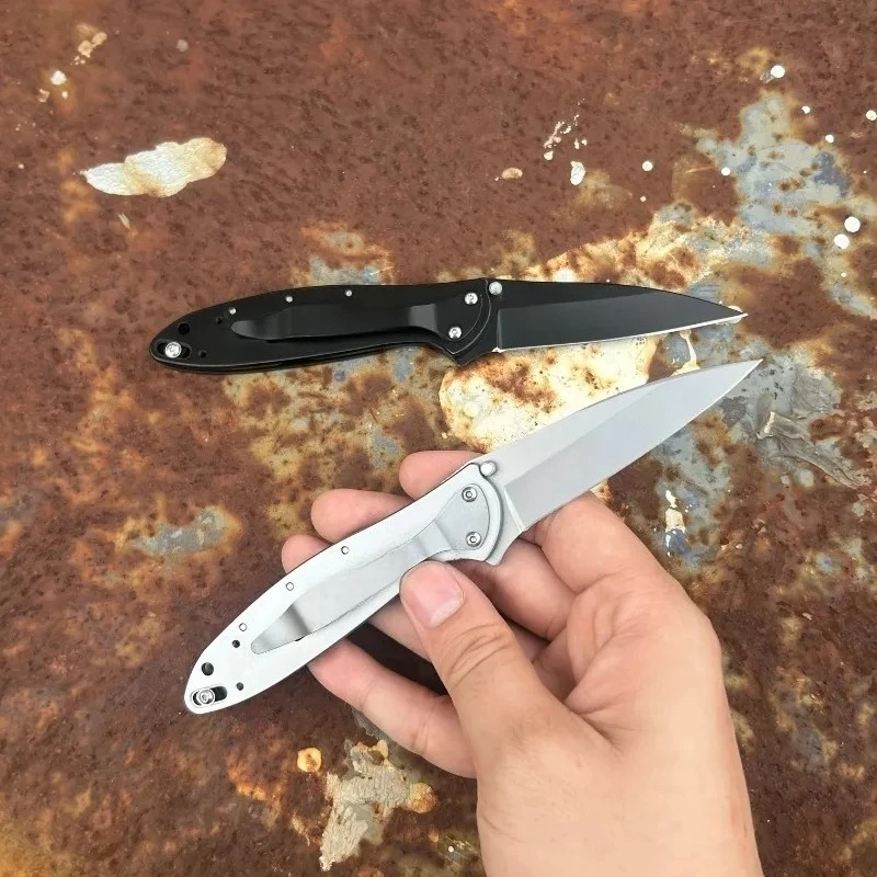 KS 1660 سكين جيب 14C28N شفرة 410 مقبض من الفولاذ المقاوم للصدأ في الهواء الطلق التخييم بقاء EDC الهروب أداة سكين متعدد الوظائف #4