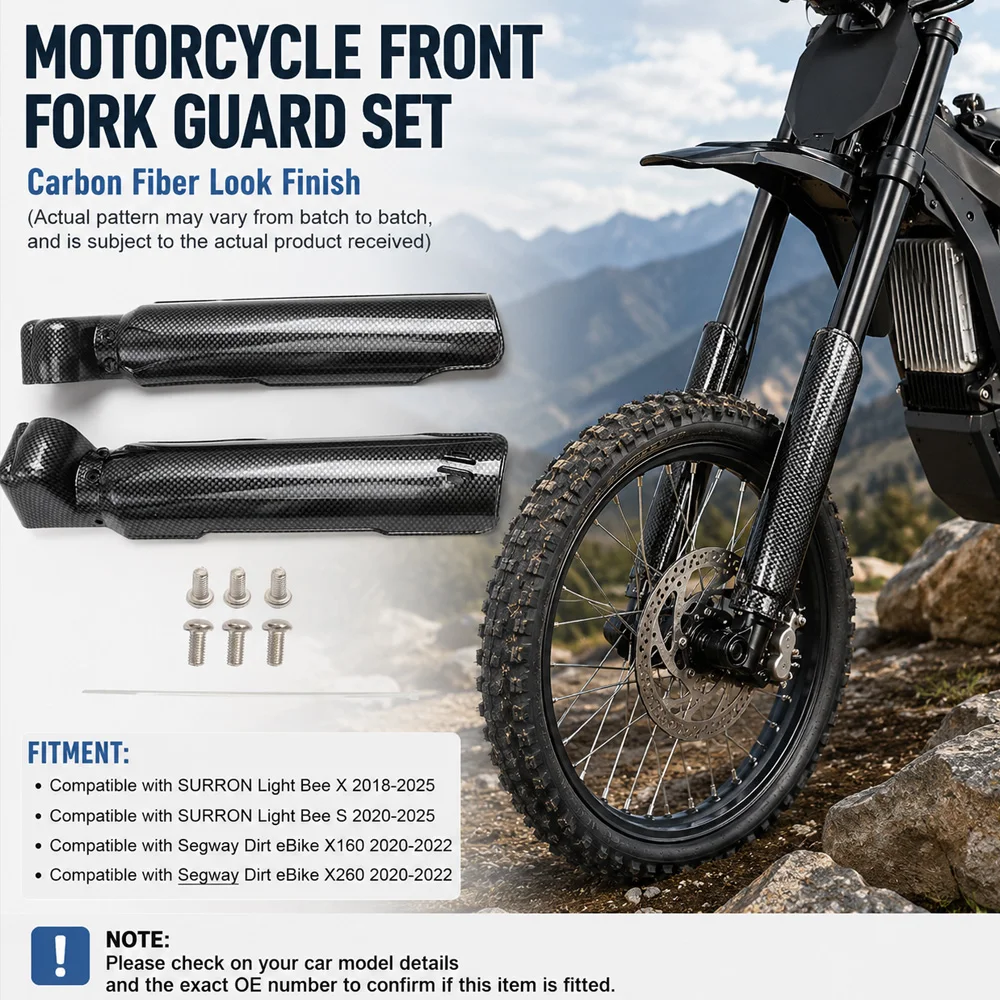 Защита передней вилки из АБС-пластика для мотоциклов SURRON Light Bee S X 2020-2025 / Segway Dirt eBike X160 X260 2020-2022