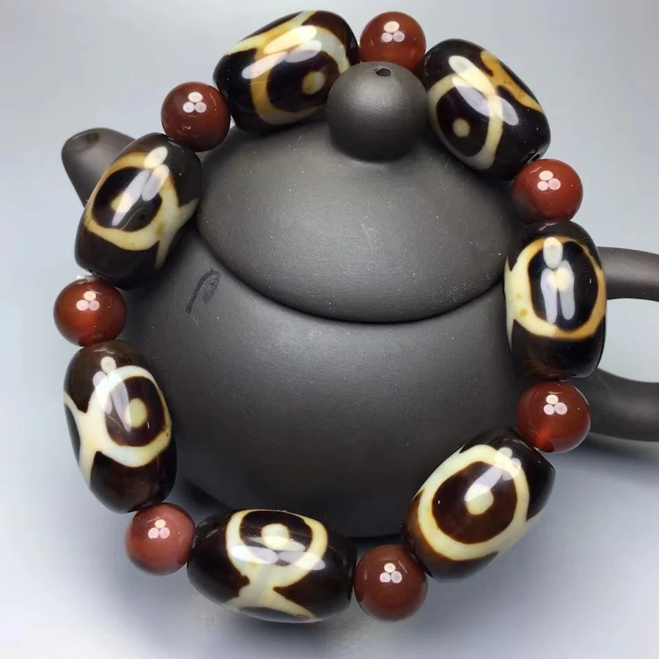 Tibetan Three-eye God Bead Bracelets for Men and Women Beads Bracelet Jewelry