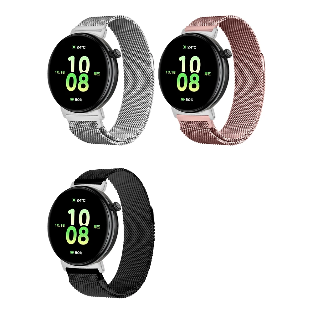 Cinturino milanese in acciaio inossidabile con fibbia magnetica per Honor Watch Fit Vitality/Elegant Edition Cinturino per orologio sportivo alla moda