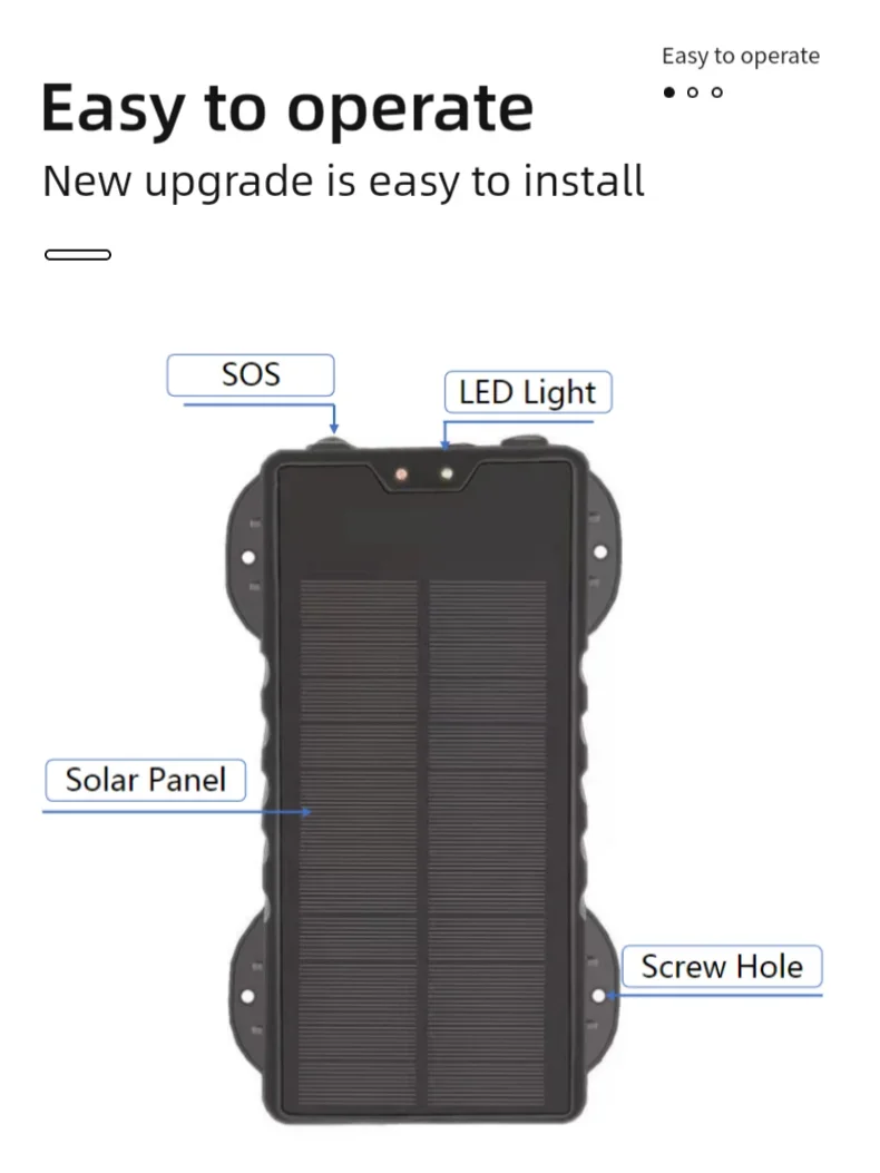 20000mAh Ship tracker solar fast charging long endurance, providing ship tracking reporting and management services