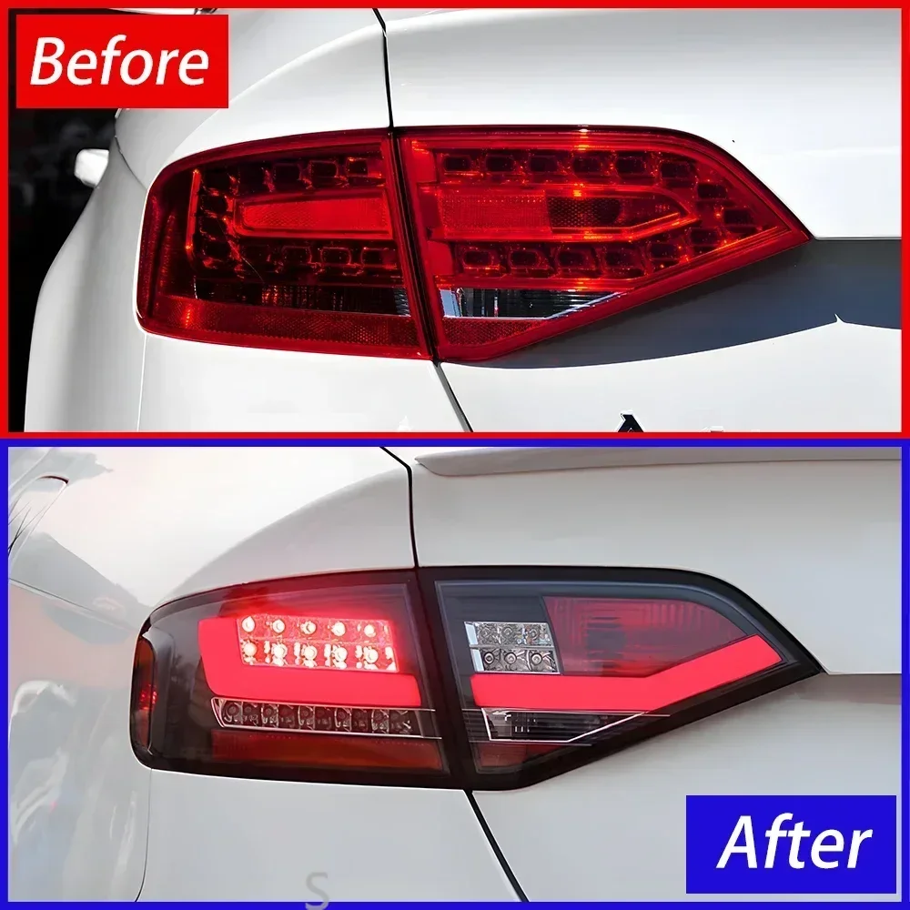 Upgraded Car Taillights Assembly For Audi A4 A4L RS4 S4 B8 2009-2012 LED Auto Rear Lamps High-Flashing Taillight Accessories