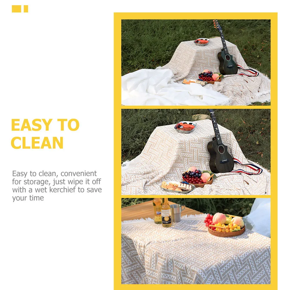 

Foldable Portable Picnic Blanket Outdoor Waterproof Camping Blanket Lightweight Large Comfortable Lawn Mat Multi-Function