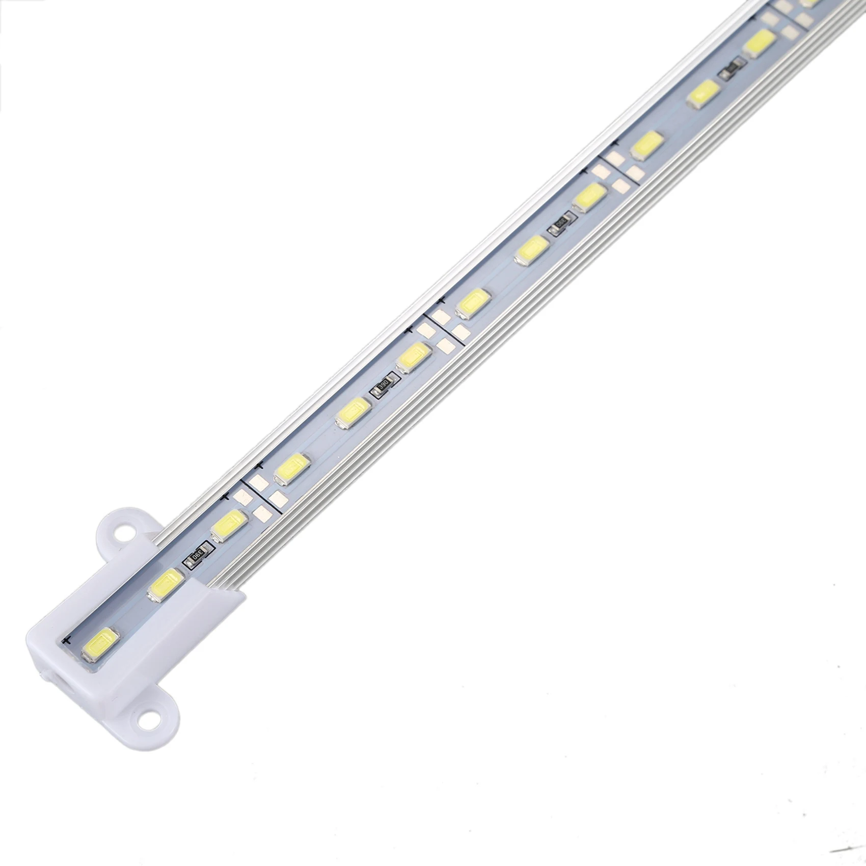 10X 50CM 12V 36 LED 5630 SMD Hard Strip Bar Light Aluminum Rigid White