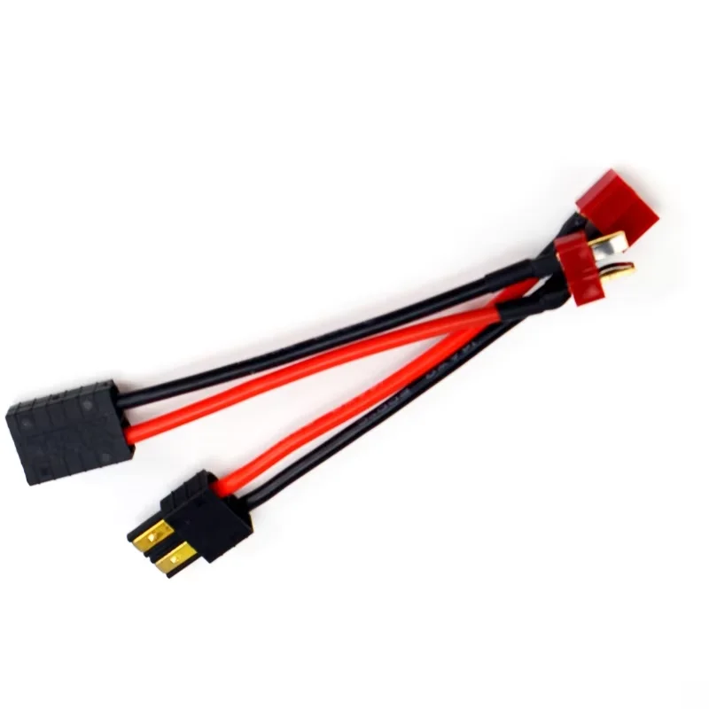 5/10 قطعة 10 سنتيمتر 14AWG عمداء T التوصيل إلى TRX ذكر شاحن أنثي موصل كابل لبطارية ليبو RC أجزاء