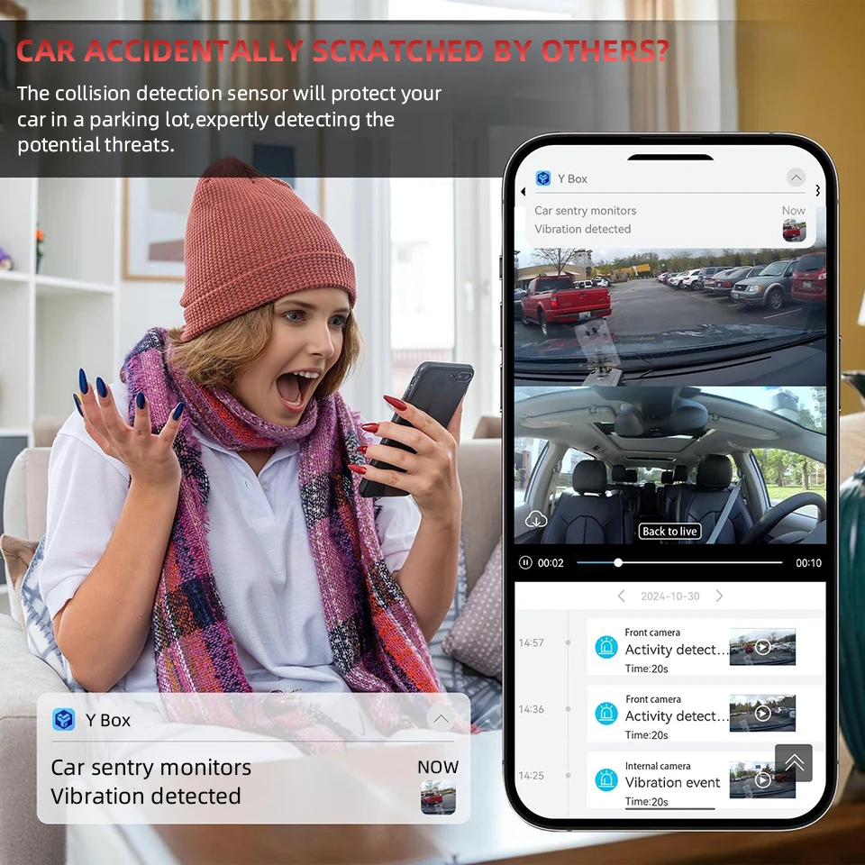 E-ACE 4G LTE Dash Cam connexion à distance boîte noire Support GPS conversation bidirectionnelle avertissement de Collision enregistreur vidéo de voiture à vue en direct à distance