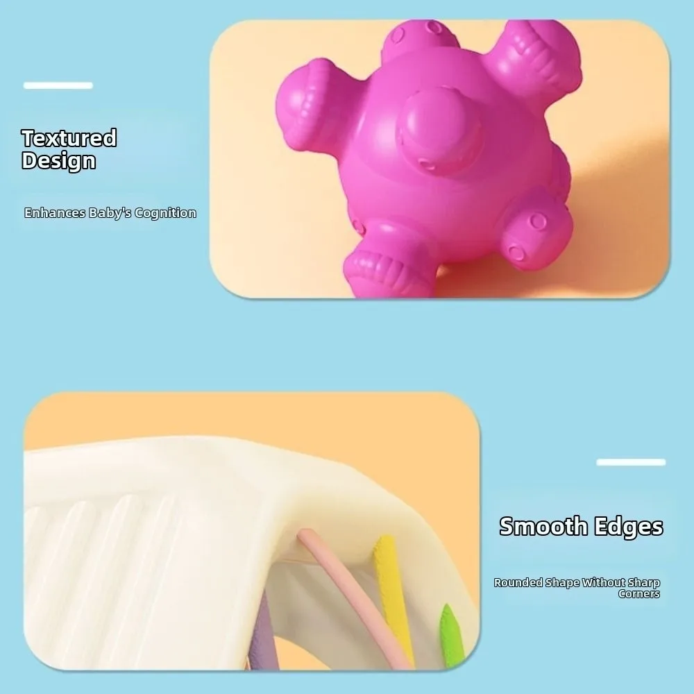 Shape & Sense Regenbogen-Bausteine, Lernspielzeug für Kleinkinder, Geometrie, Montessori-Spielzeug, 6-in-1-Farberkennung, Spielzeug für sensorische Entwicklung