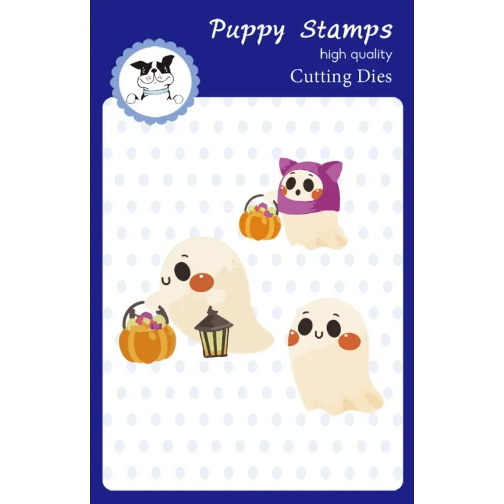

PUPPY STAMP Halloween Spooky New Metal Cutting Dies for Decorating Scrapbook DIY Paper Gift Card Album Embossing Craft