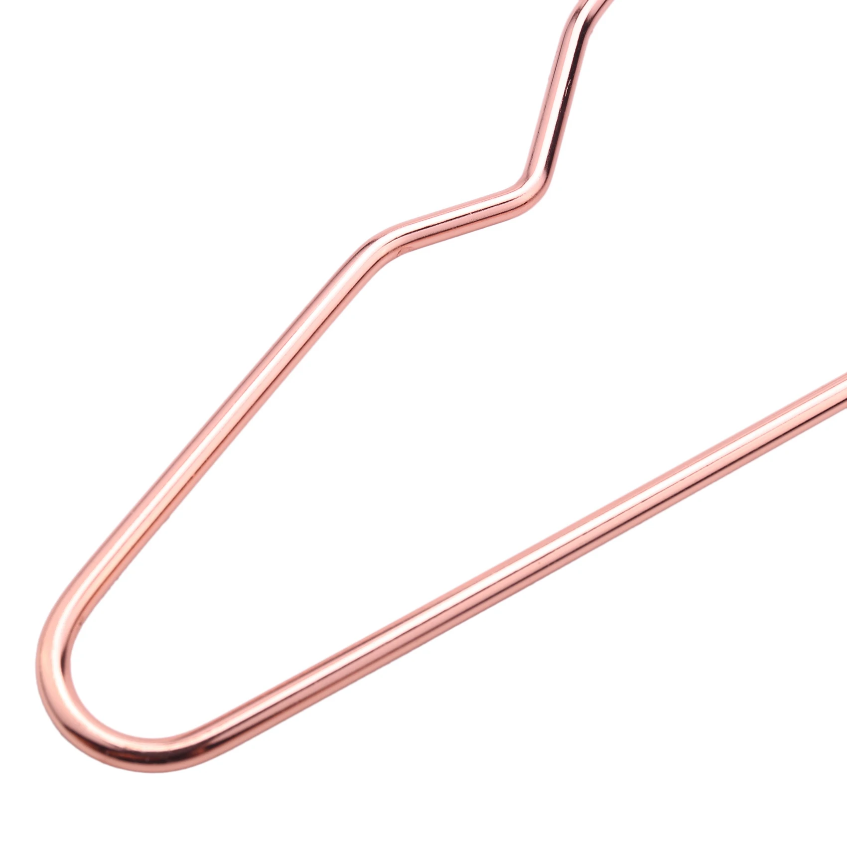 B03C-17 Inch Adult Heavy Duty Strong Rose Gold Clothes Hangers, Heavy Duty Clothing Hangers With Notches (Pack Of 15)