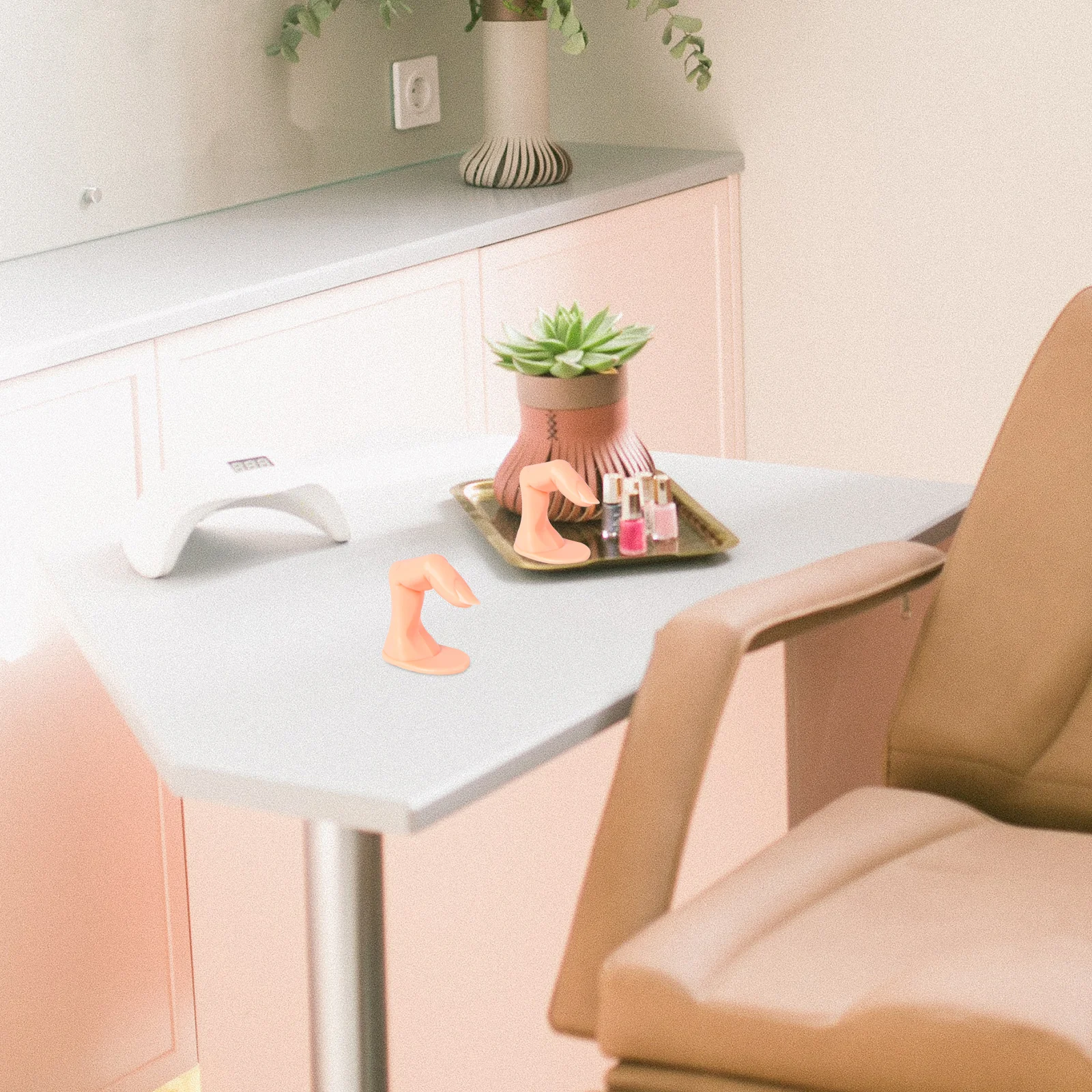 20 قطعة مسمار تلميح المحمولة كاذبة لمسمار الفن مانيكير التدريب أداة مبتدئين مانيكير ممارسة أصابع ممارسة الأصابع ل