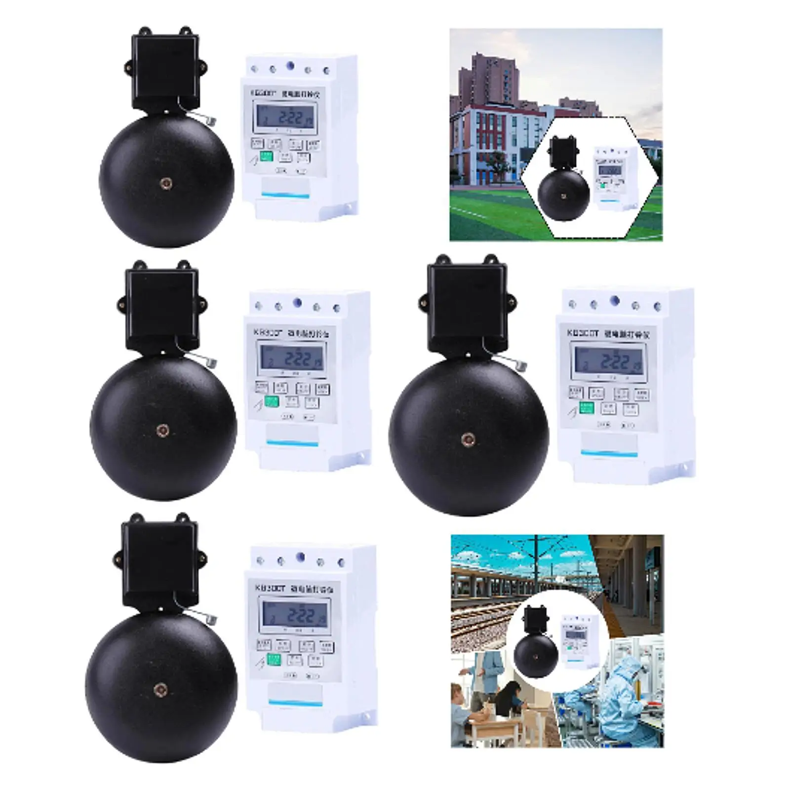 

Электрический звонок, утолщенный, аксессуары, портативный чугунный дверной звонок для школьного отеля