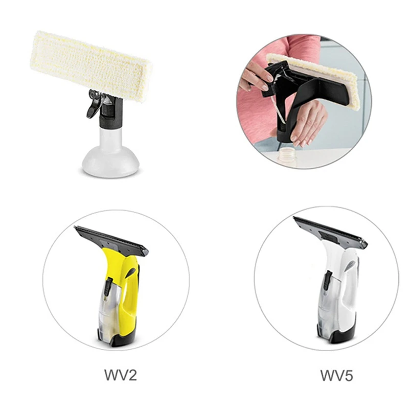 Швабра из микрофибры для Karcher WV2 WV5, аппарат для мытья окон 2,633-130,0, Сменные аксессуары