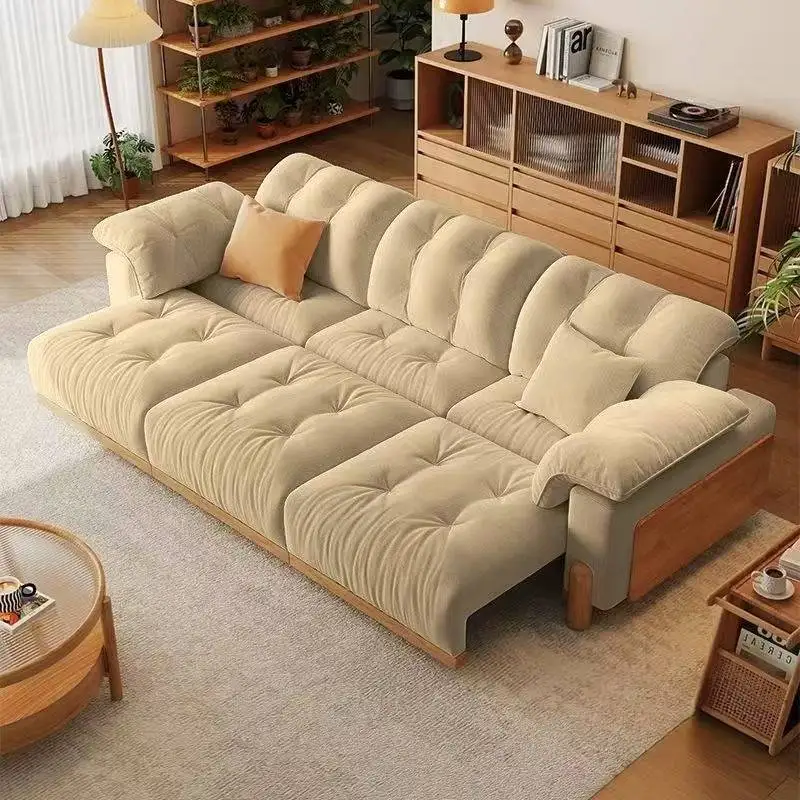 For Living Room Apartments Electric Recliner Sofa Lounges Extendable Beige Electric Recliner Sofa Furniture