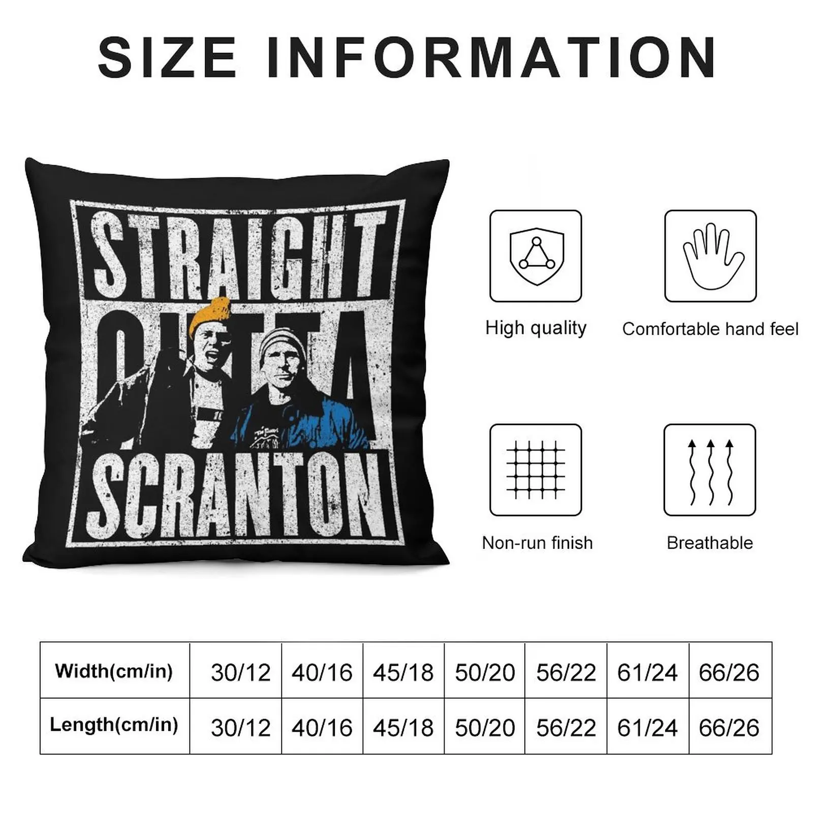 Straight Outta Scranton - Lazy Scranton Throw Pillow Luxury Pillow Cover Christmas Cushion For Home pillow