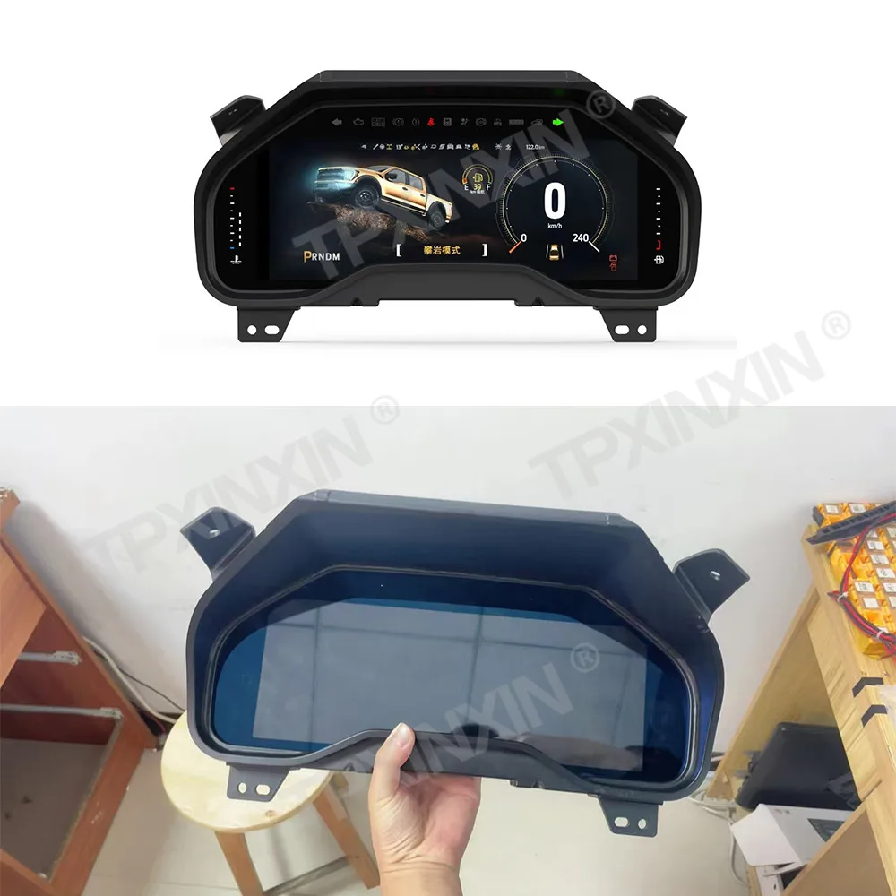 Digital Cluster For Ford F150 2015 2016 2017 2018 2019 2020 Dashboard Virtual Cockpit Instrument Speed Meter Screen 12.3 Inch