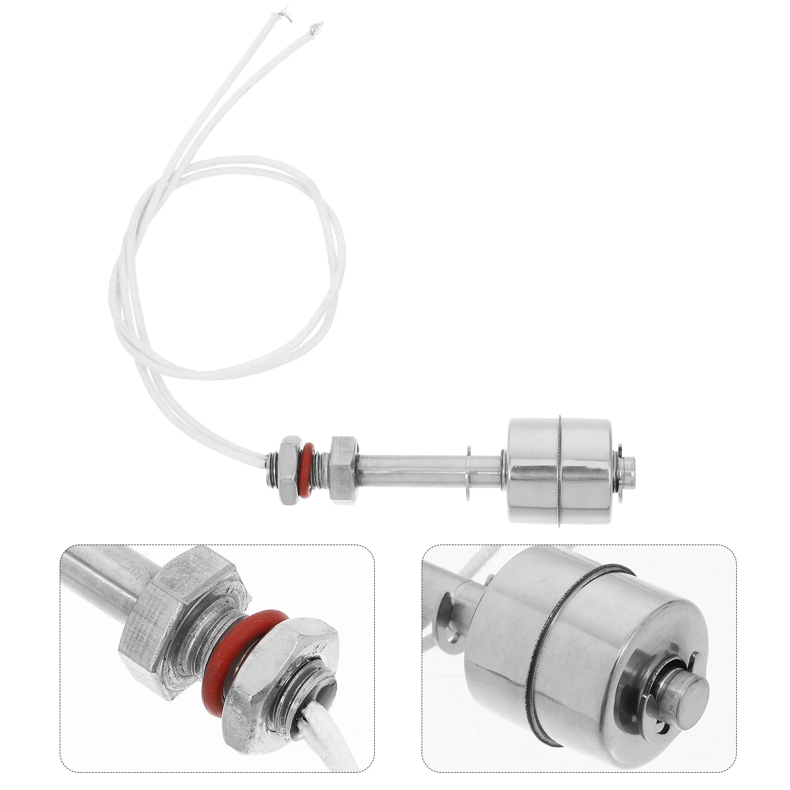 

Water Level Sensor Stainless Steel Floating Indicator for Tank Liquid Pump Monitoring Vertical Float Switch Reliable Performance