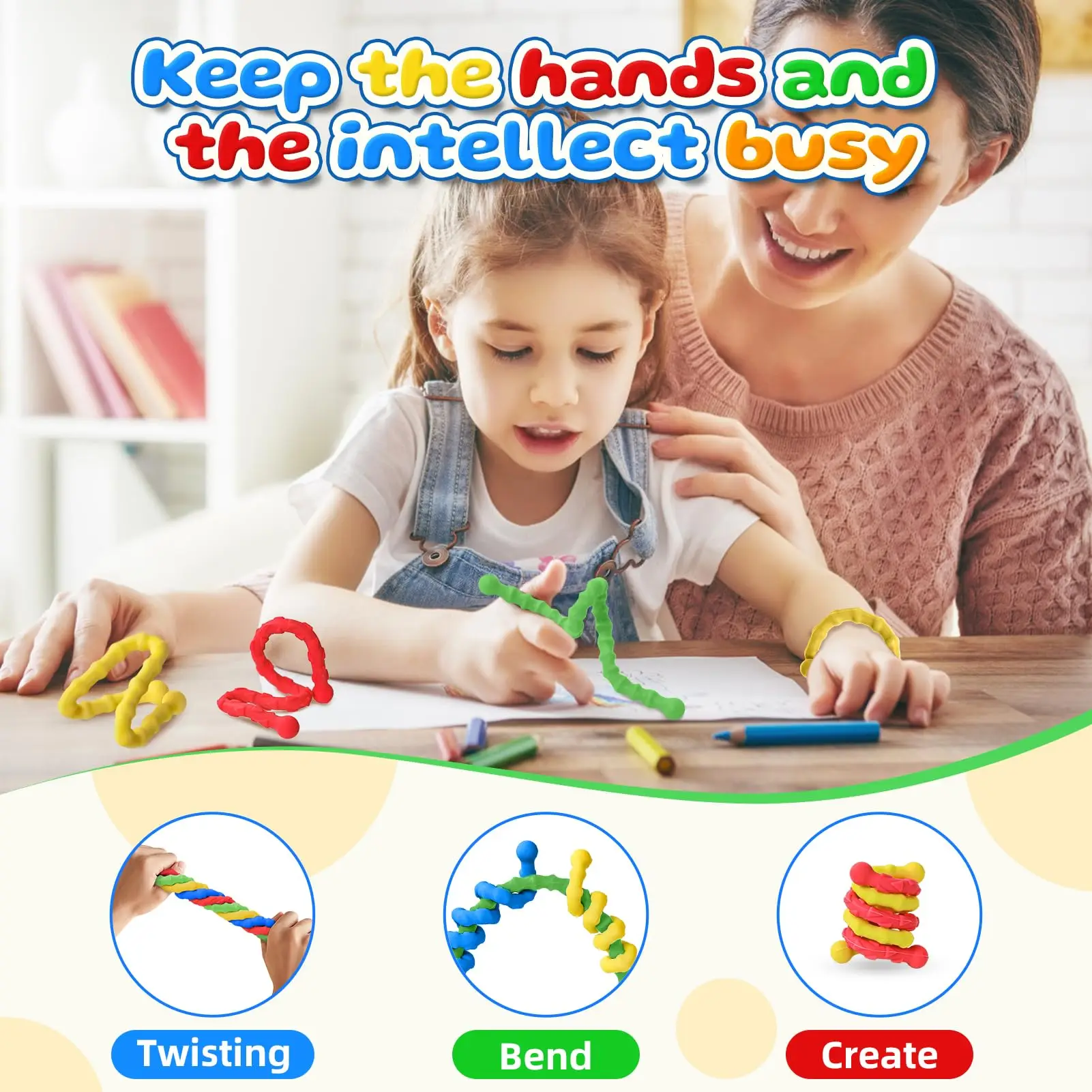 عصا حسية من السيليكون، EDC تململ ألعاب حسية لتخفيف التوتر للأطفال والكبار أدوات القلق والتوحد ضد الإجهاد هادئة