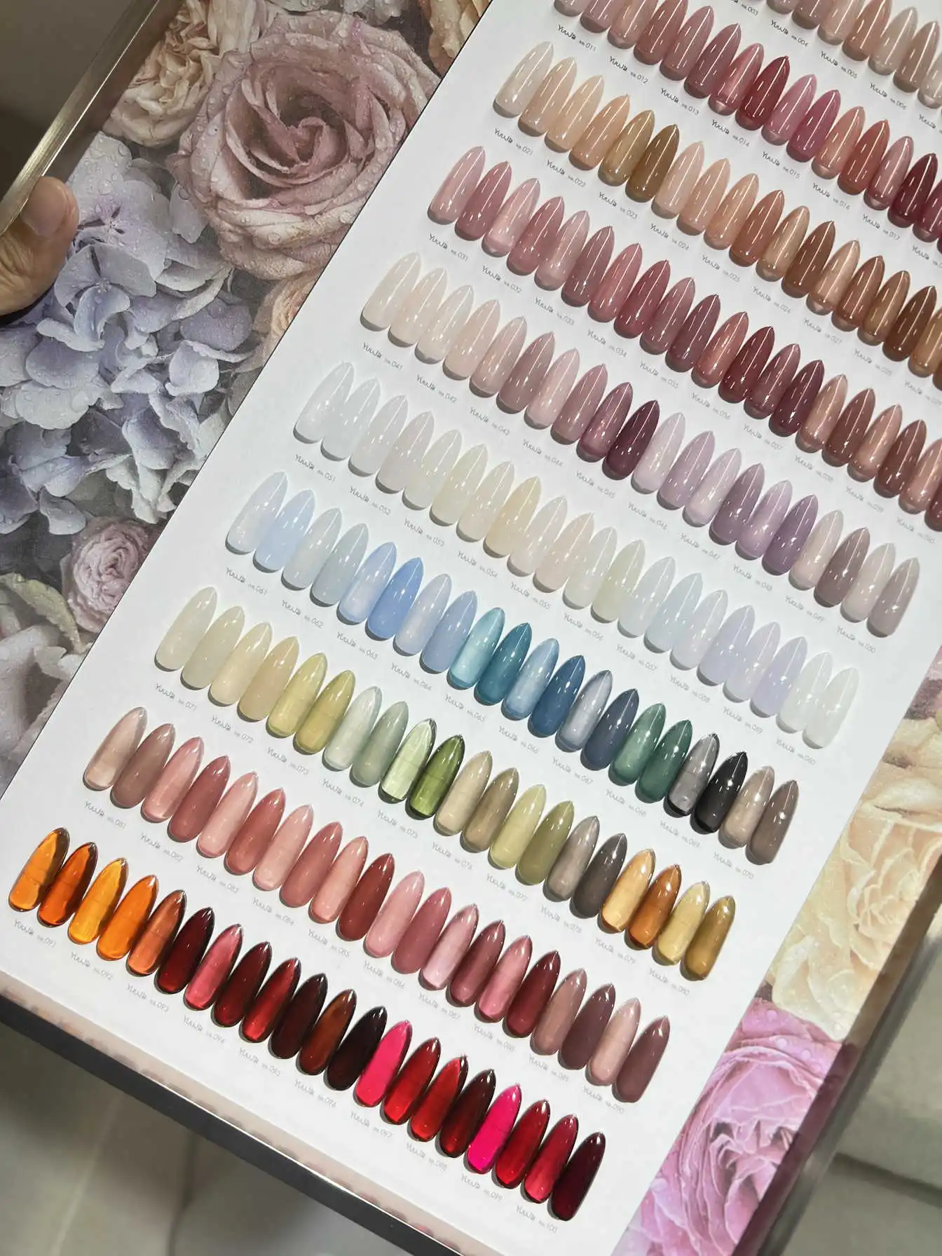 YUUJA Multicolor 100 Colors Nail Gel Set 2025 New Hot Sale Spring