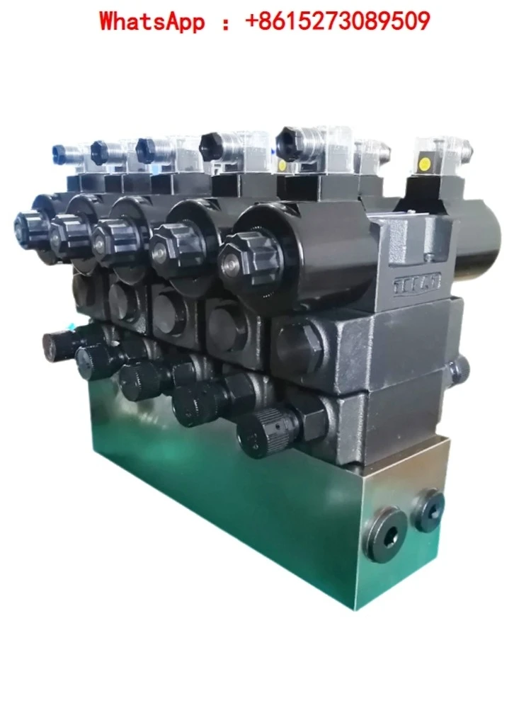 

Hydraulic solenoid control valve assembly DSG-01/02/03 4WE6/10 valve oil circuit block base