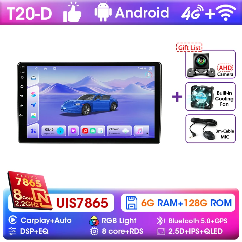 Srnubi Voor Suzuki SX4 2006-2014 Bluetooth GPS Navigatie WIFI 2Din Multimedia Speler Draadloze CarPlay Android Head Unit Stereo