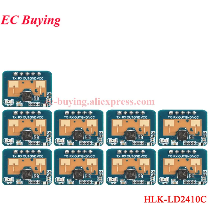 1-20 stks HLK-LD2410C LD2410C 24G mmWave FMCW Millimeter 5 M Wave Menselijke aanwezigheid Status Radarsensor Bewegingsdetectie
