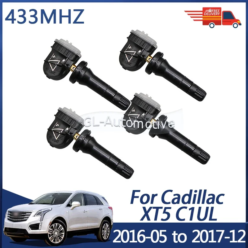 

4PCS 13598773 433MHZ TPMS Tire Pressure Sensor For Cadillac XT5 2016-2017