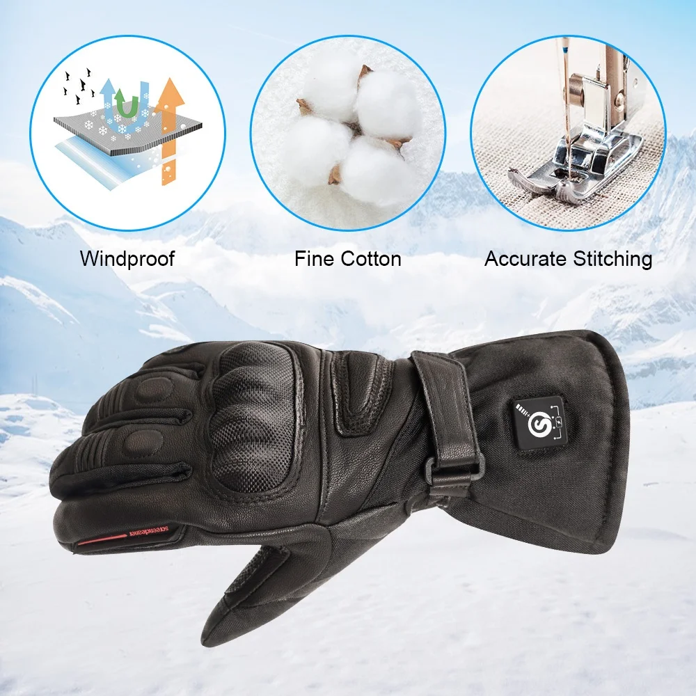 قفازات سباق كهربائية مدفأة عال - مراجعة Riding Gear وسعره