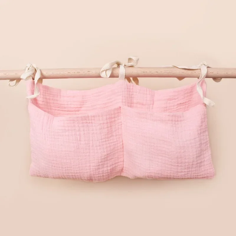 منظم سرير الأطفال المحمول - حقيبة تخزين بجانب السرير للحفاضات والمناديل والمزيد، والسفر - تصميم مناسب