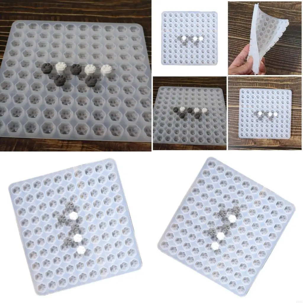 195C Silicone Cats Paws Mold Art Moulds Art Template Moulds Silicone Texture for Beauticians and Art Learners