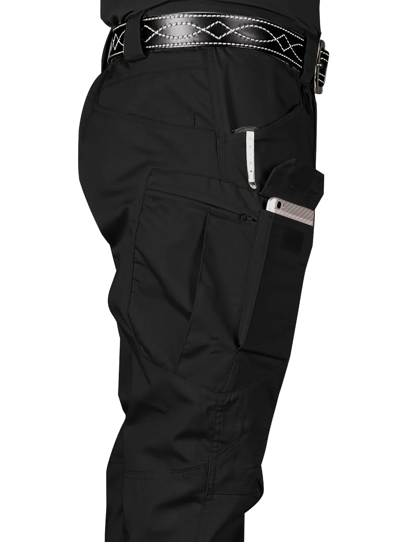 

Men's Outdoor Multi Functional Tactical Pants, Multi Pocket Outdoor Hiking Sweatpants, Water-repellent, wear-resistant