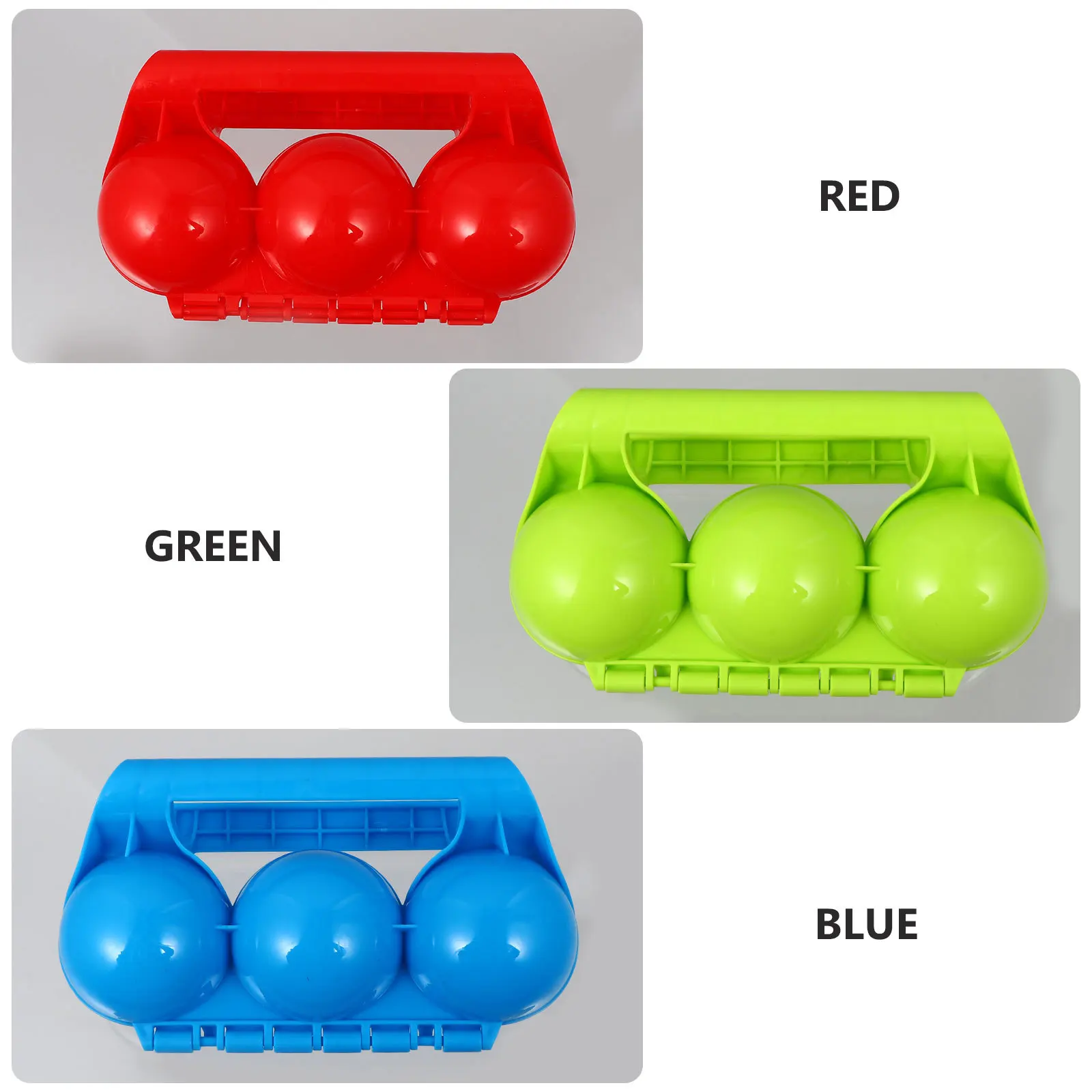 3 قطعة صانع كرات الثلج الشتاء متعة المشبك قالب شكل دائري لصنع كرة رمل الثلج في الهواء الطلق إبقاء اليدين دافئة نظيفة