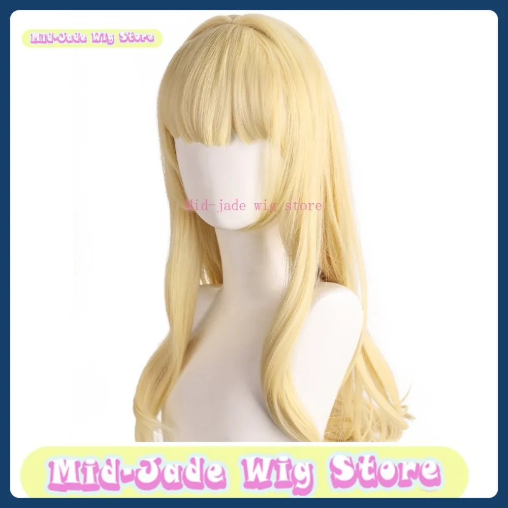 متجر شعر مستعار متوسط اليشم أريد أن أكون فتاة سحرية ماجيا شعر مستعار تأثيري أنيمي لعبة لعب الأدوار هالوين زي الدعائم الشعر الاصطناعية #3