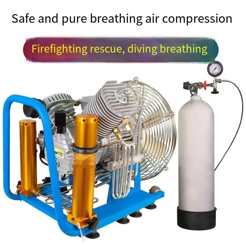 Electric High-pressure Submersible air Cylinders Positive Pressure Fire-fighting air Breathing 30MPa Compressor air Pump 4