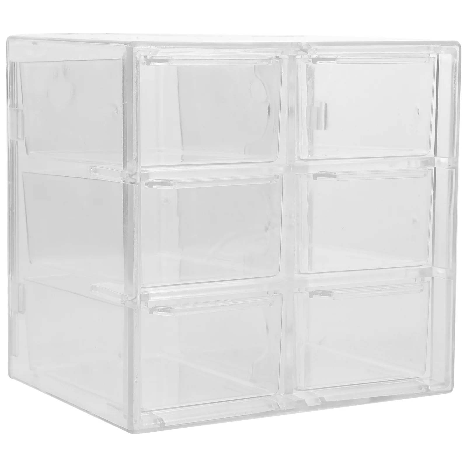 Transparent Drawer Box Storage Organizer Stationery Container Household Office