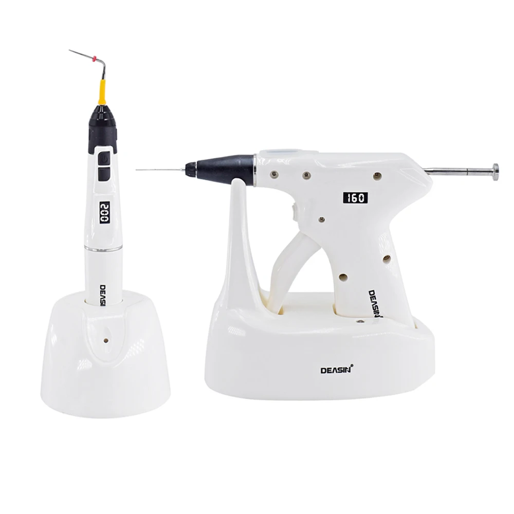 DEASIN Dental Zahnarzt Obturation Endo System/Warme guttapercha Obturation Gun OLED LCD Display 4PCS Heizung Spitze endodontie