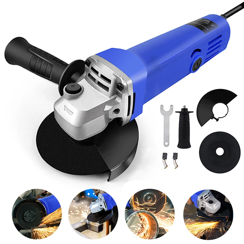 Smerigliatrice angolare elettrica con filo da 700 W Disco da 115 mm Taglio resistente Rettifica Rettifica elettrica Taglio Lucidatura Utensile elettrico