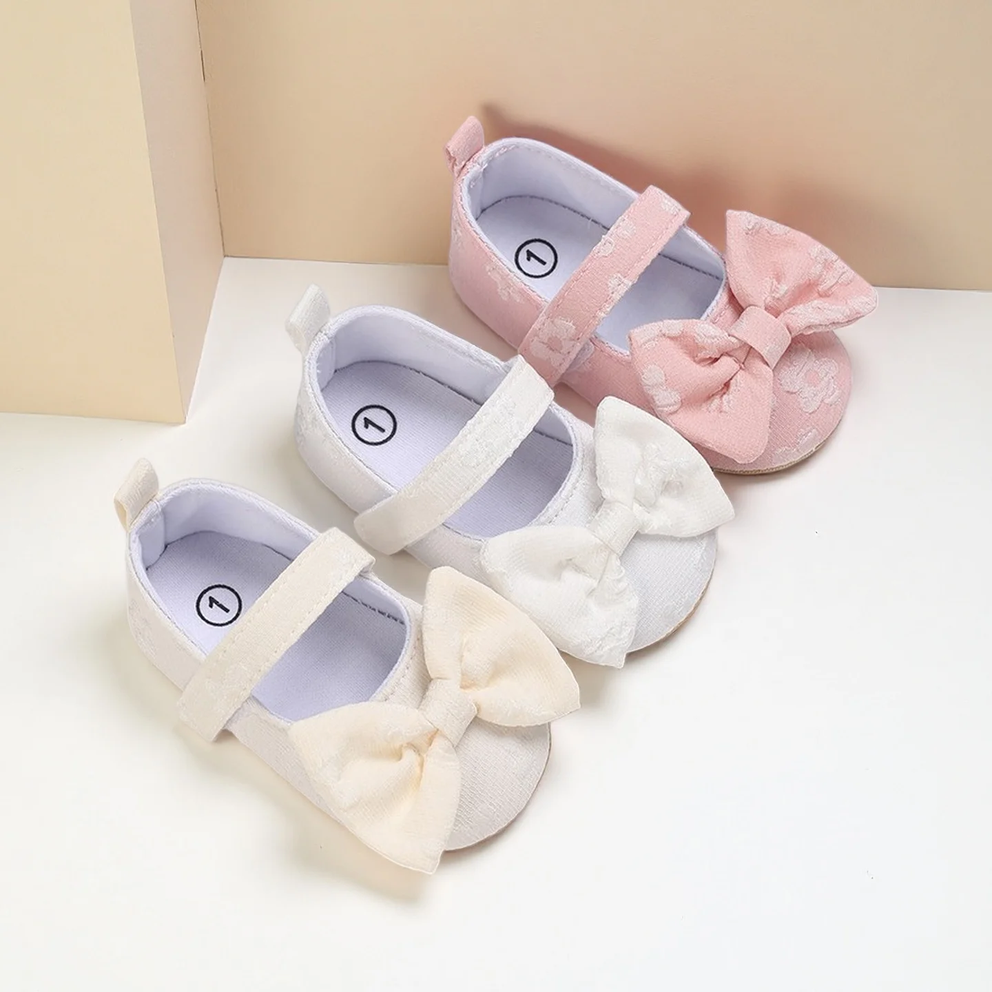 

Baby Girls Casual Breathable Lightweight First Walker ShoesAnti-skid Hollow Out Toddler Shoes With Hook And LoopFastener