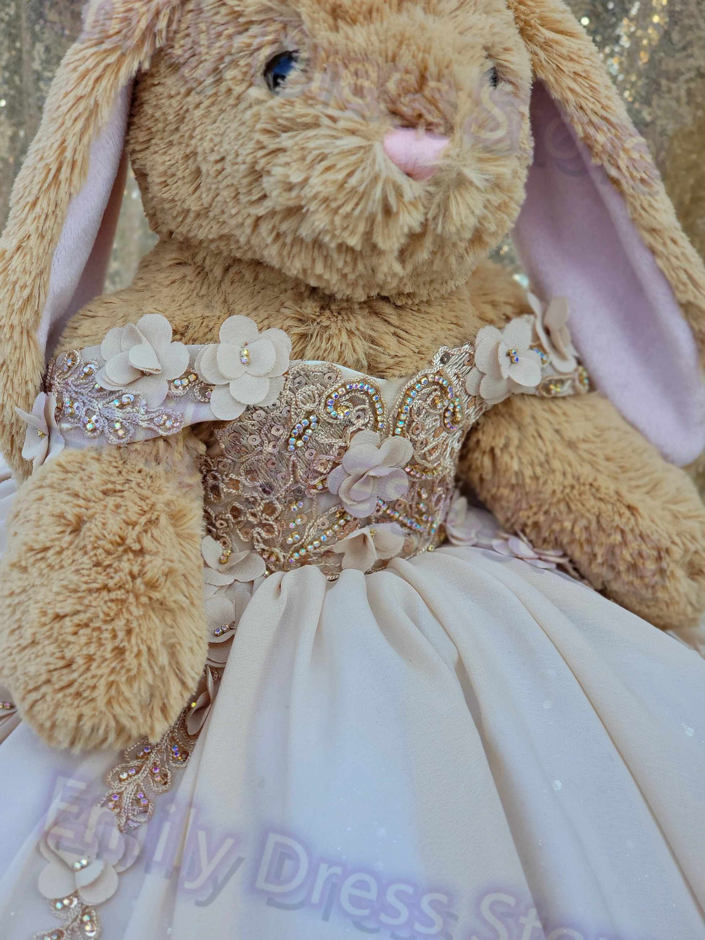 ที่กําหนดเองแชมเปญดอกไม้สาวชุดสําหรับงานแต่งงาน Tulle Puffy แขนกุด Elegant เด็กทารกวันเกิด First Communion Gown