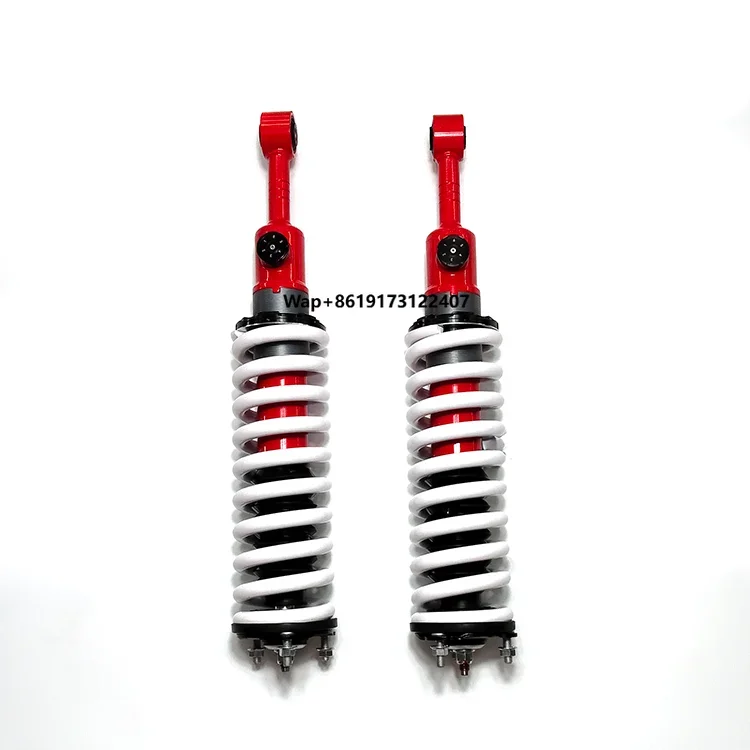 Adjustable 6-Stage Compression Shock Absorber for 4x4 Road Vehicles Tank 500 Is Red 58mm Front Rear Tube Coiled Spring New