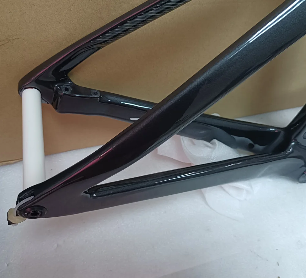 Carbon Frame for Road Bicycle, Disc Brake, Racing Bike Frames with Handlebar 8 Colors